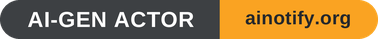 AI Notify badge, Slate / Amber