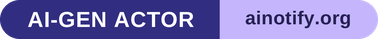 AI Notify badge, Indigo / Lavender