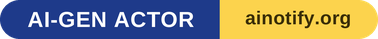 AI Notify badge, Royal / Gold
