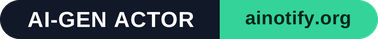AI Notify badge, Onyx / Emerald